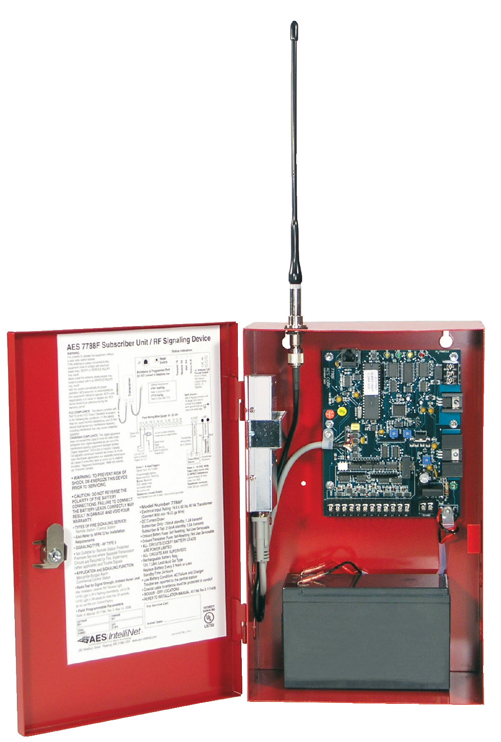 Fire and safety inspection box for commercial wireless commercial fire alarm monitoring systems