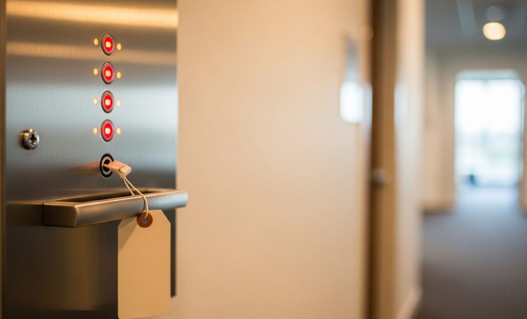 Commercial fire alarm control panel in a Florida building