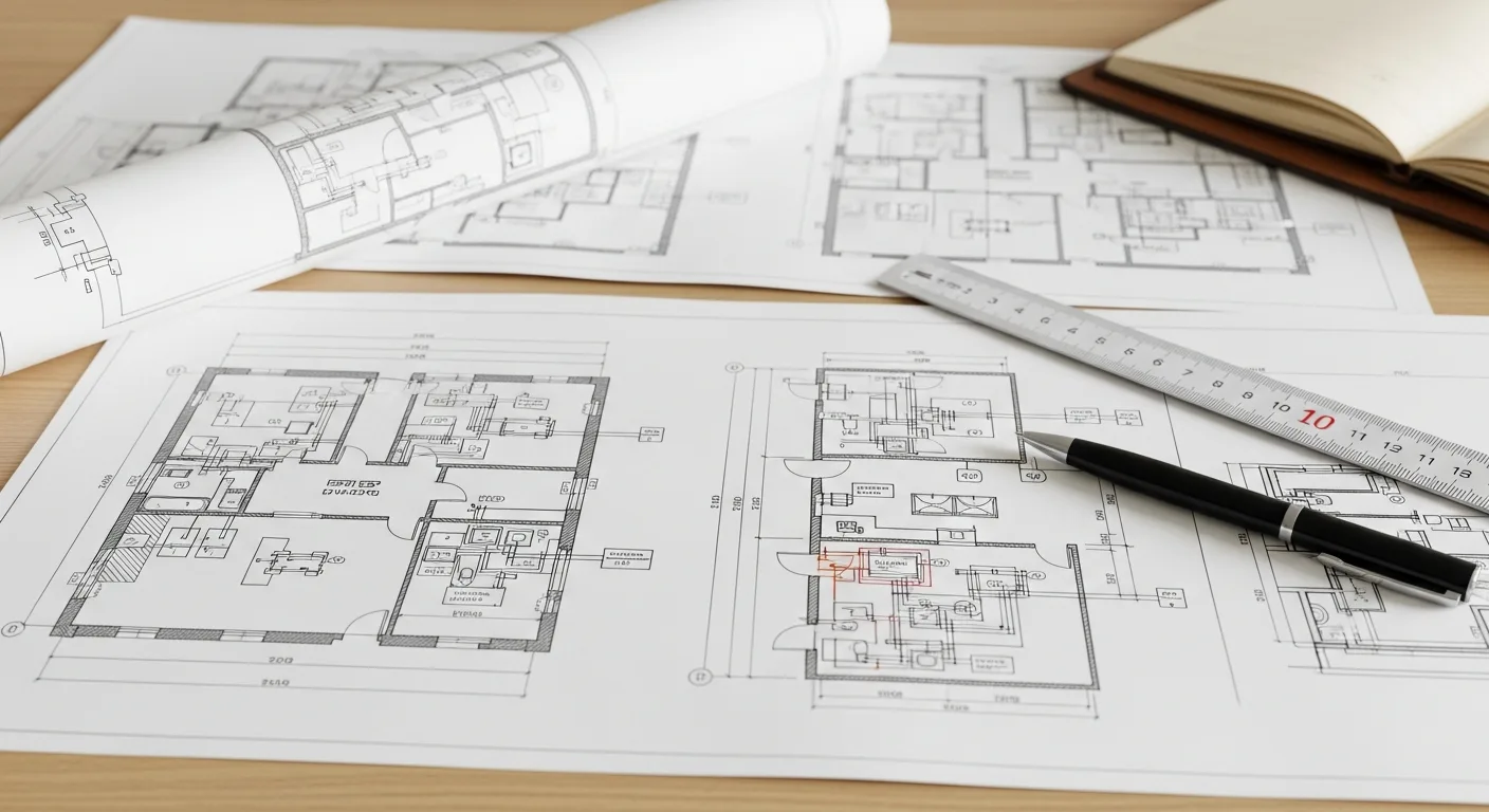Engineering drawings and floor plans for a Florida commercial fire alarm permit submittal